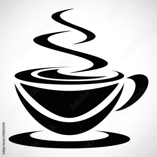 Icon Pictogram black coffee