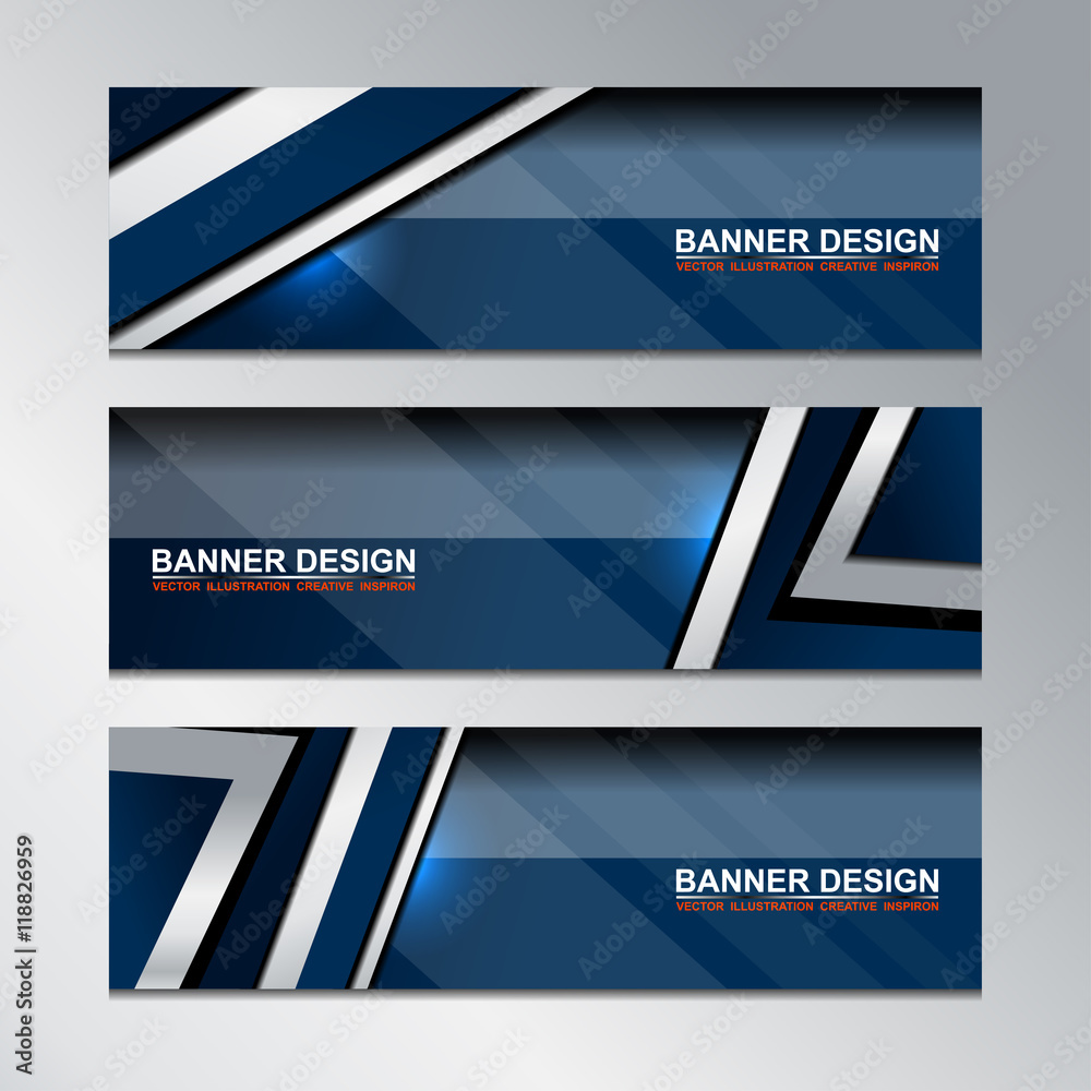 Fototapeta premium Business Banners Template Design, vector illustration