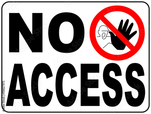 Vector Circle Prohibited Sign Restricted Area For Member Only or No Enter Sign in Caution Zone