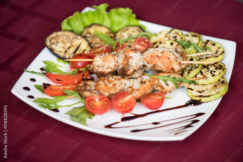 Grilled kebab pork meat Grilled kebab pork meat