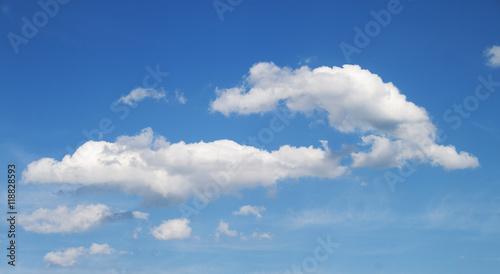 Blue Sky And White Cloud In Sunny Day