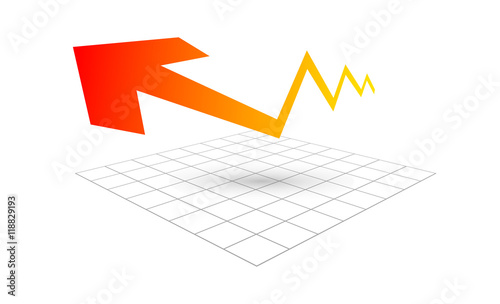 Wallpaper Mural grafico, istogramma, freccia, guadagno Torontodigital.ca