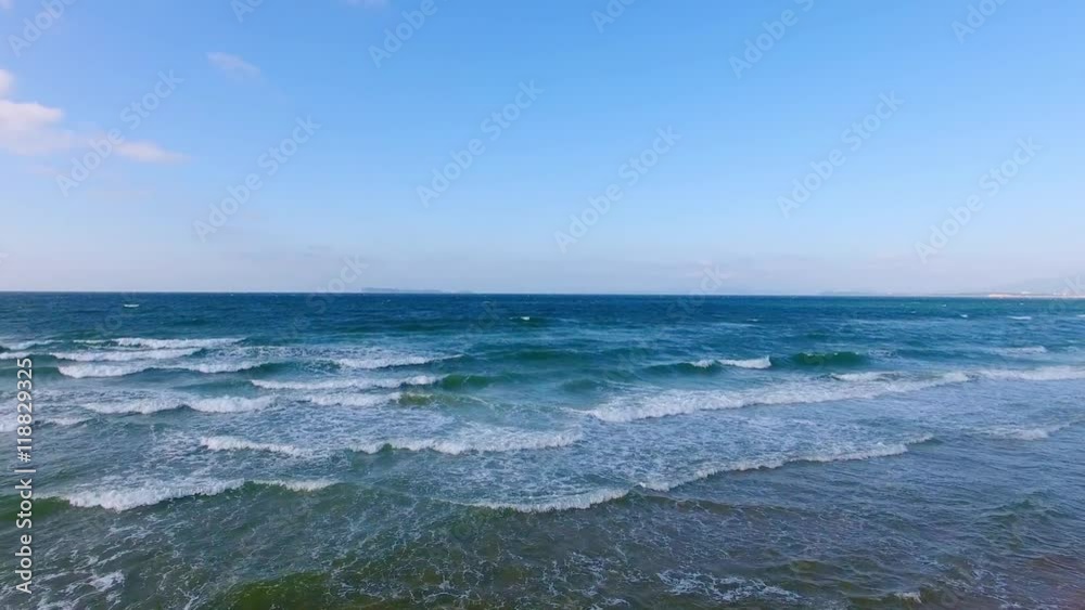 Aerial, Drone shot : Sea waves on summer day
Aerial, Drone shot : Sea waves on summer day