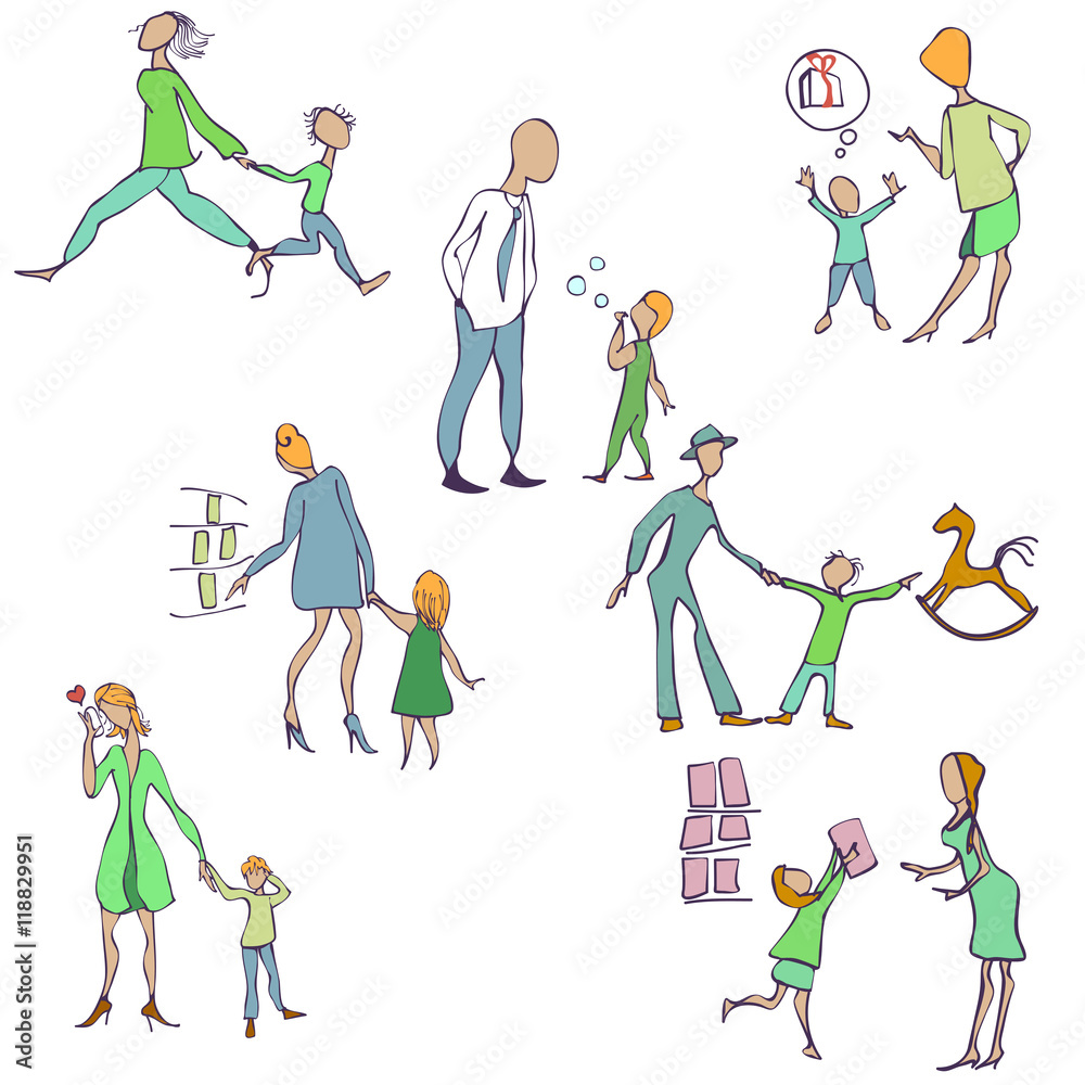 child and parent in the store child and parent in the store