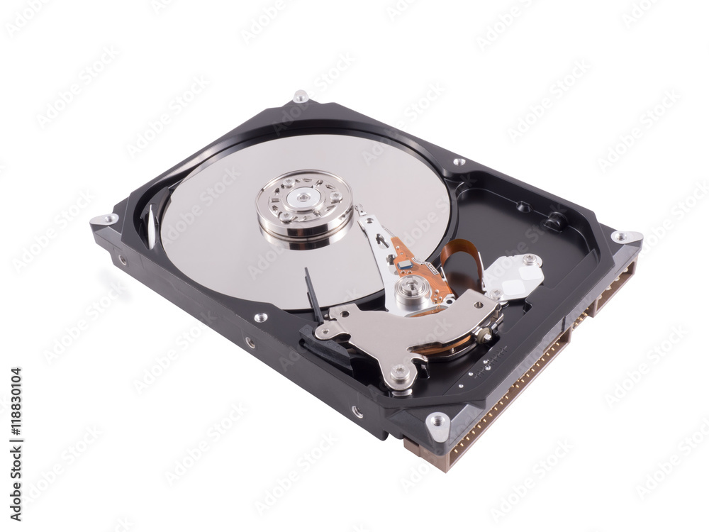 Harddisk on isolate white background. (clipping path) Harddisk on isolate white background. (clipping path)