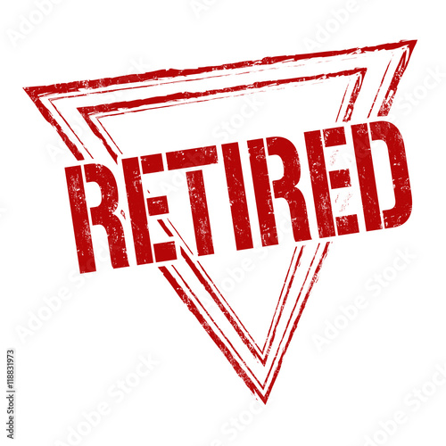Retired sign or stamp