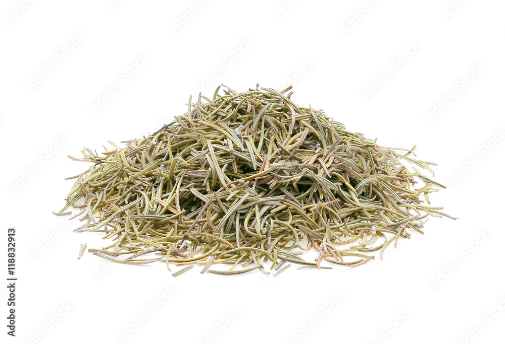 dried rosemary isolated on white background dried rosemary isolated on white background