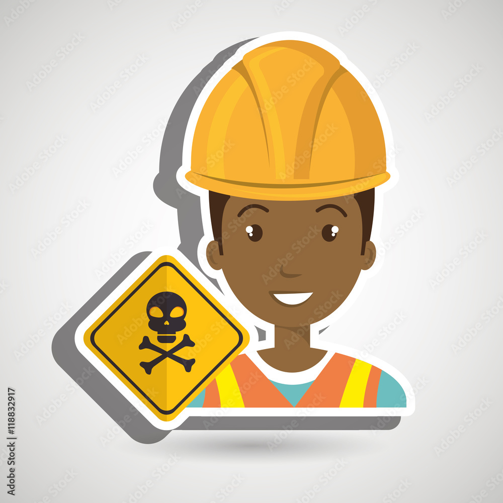 worker symbol danger vector illustration design eps 10 worker symbol danger vector illustration design eps 10