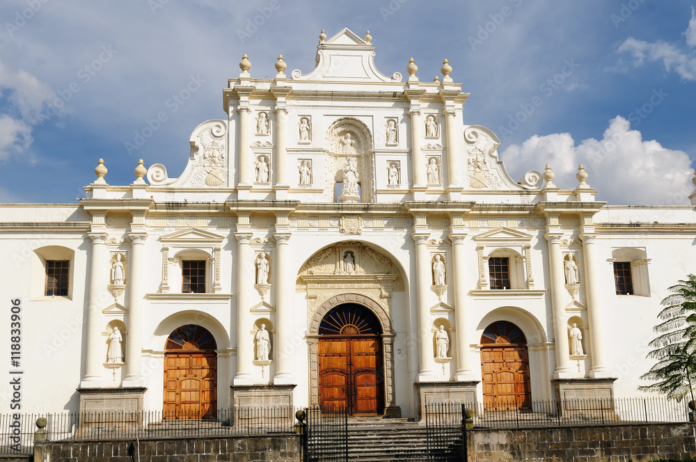 Guatemala, View of San Jose cathedral in Antigua