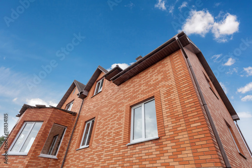 Beautiful new brick hoouse with plastic windows and metal tiler roof