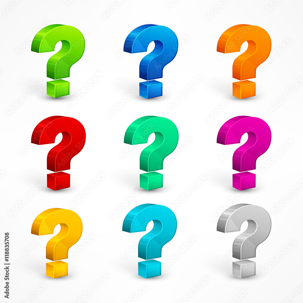 Question mark set Question mark set