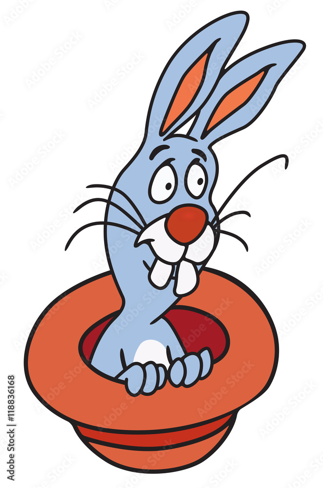 Fototapeta premium Magic Hat and Rabbit