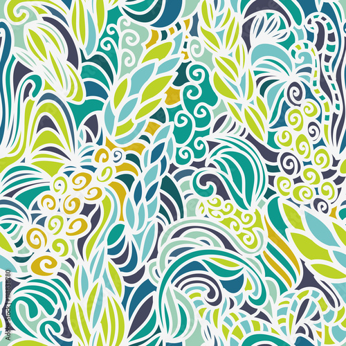 Stylish doodle abstract seamless pattern