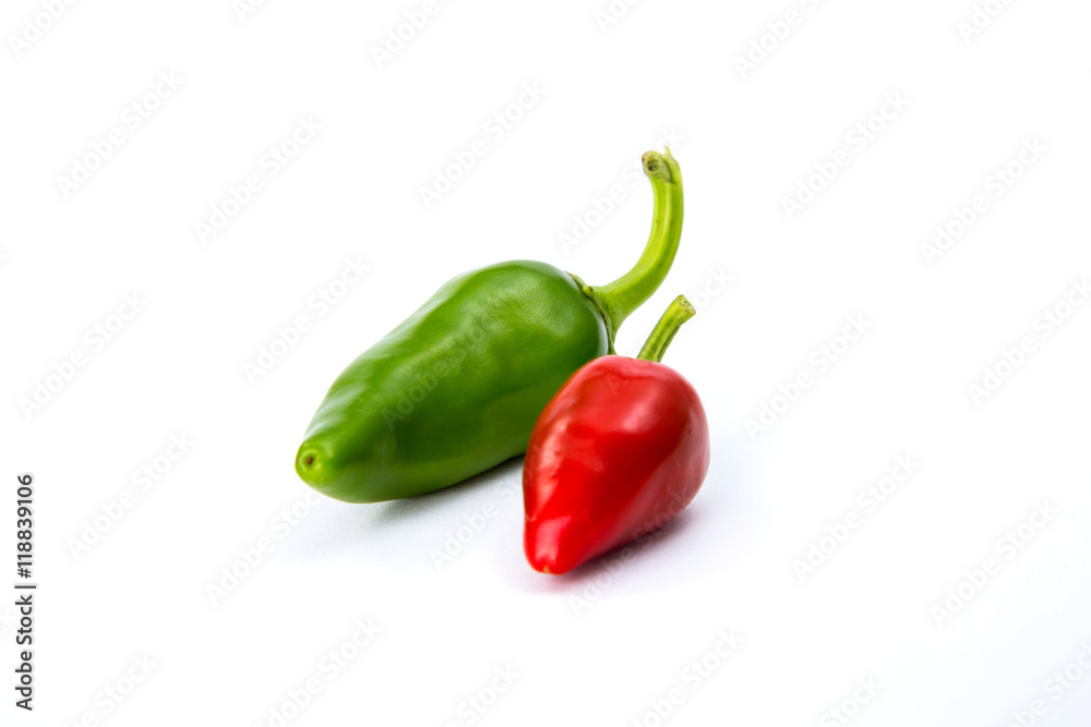 Chili pepper isolated on white background