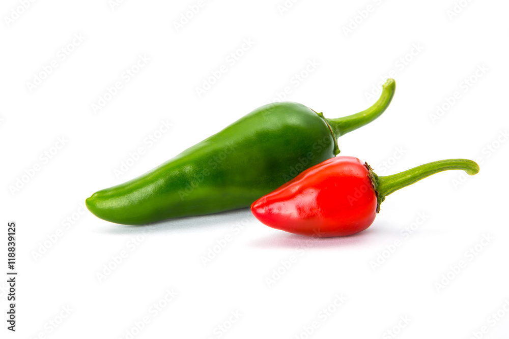 Chili pepper isolated on white background