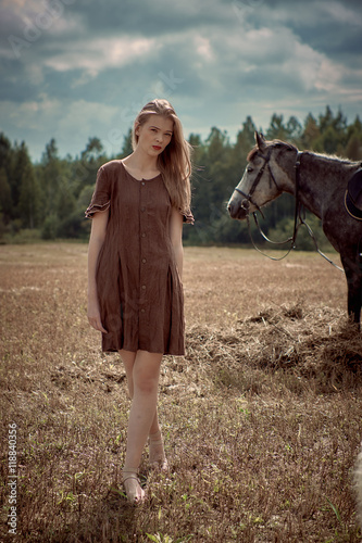 Horseback riding in the hunting grounds in linen clothes from fashion designers.