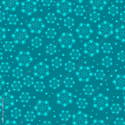 Seamless snowflake pattern .