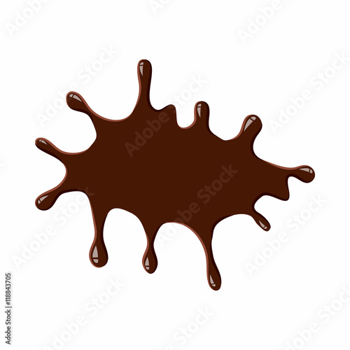 Chocolate icon isolated on white background. Sweets symbol