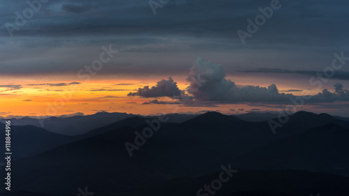 Sunset in mountain valley © dimetradim