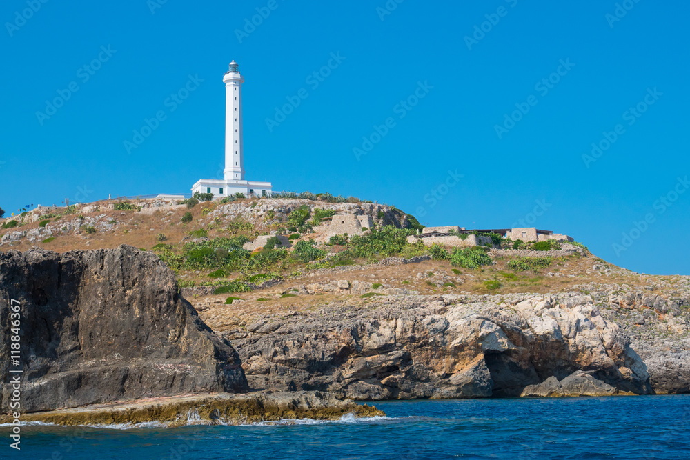 Fototapeta premium lighthouse on the cliff