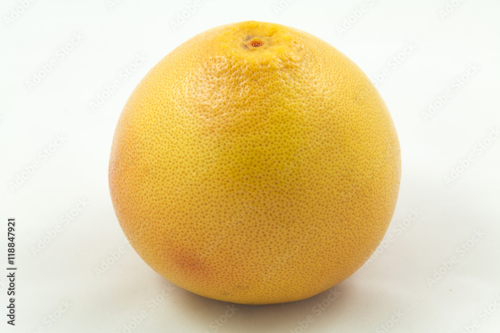 Orange large fresh grapefruit, isolated on a white background Orange large fresh grapefruit, isolated on a white background