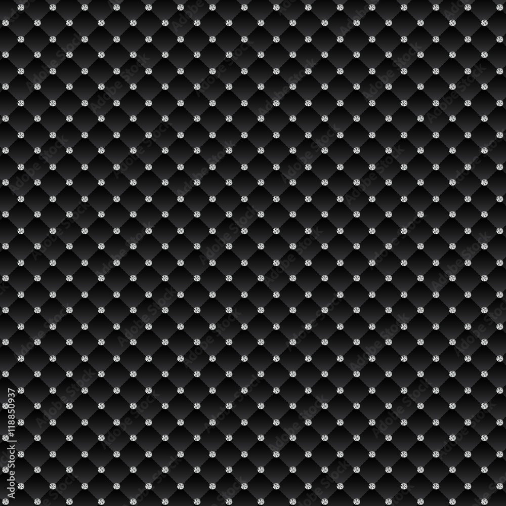 Abstract Luxury Black Diamond Background Vector Illustration Stock