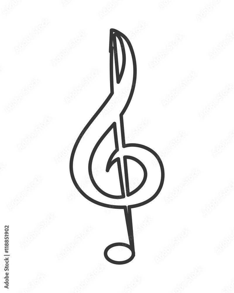 flat design music note icon vector illustration flat design music note icon vector illustration
