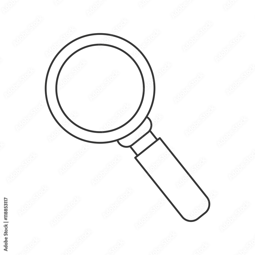 flat design magnifying glass icon vector illustration flat design magnifying glass icon vector illustration