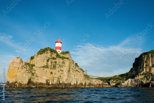 Basargin lighthouse in Vladivostok in Russia photo