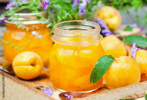Delicious homemade apricot jam