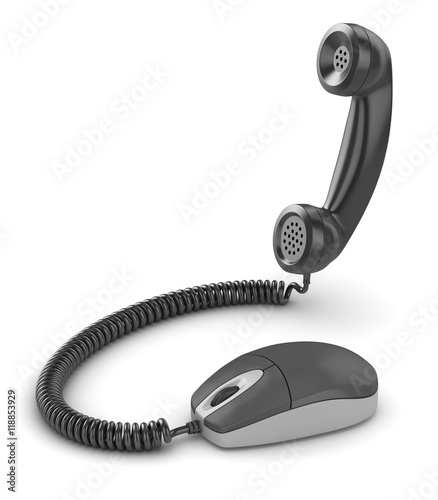 Mouse with handset