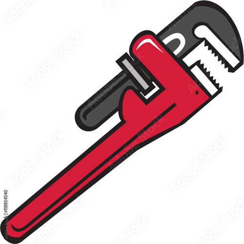 Pipe Wrench Retro