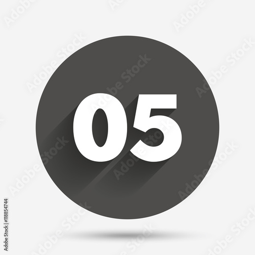 Fifth step sign. Loading process symbol.