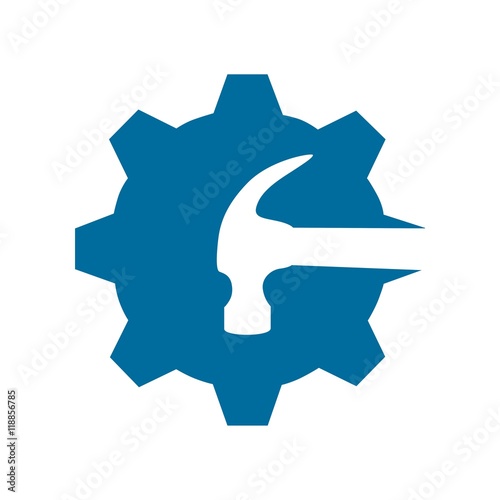 Hammer logo vector