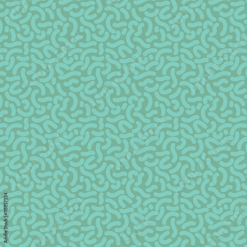 Seamless thick squiggle pattern tile - green on green