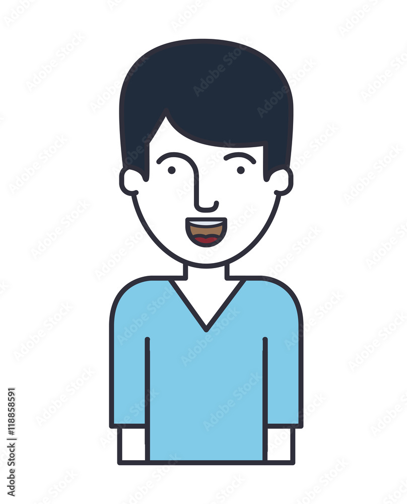 young man avatar isolated icon vector illustration design young man avatar isolated icon vector illustration design