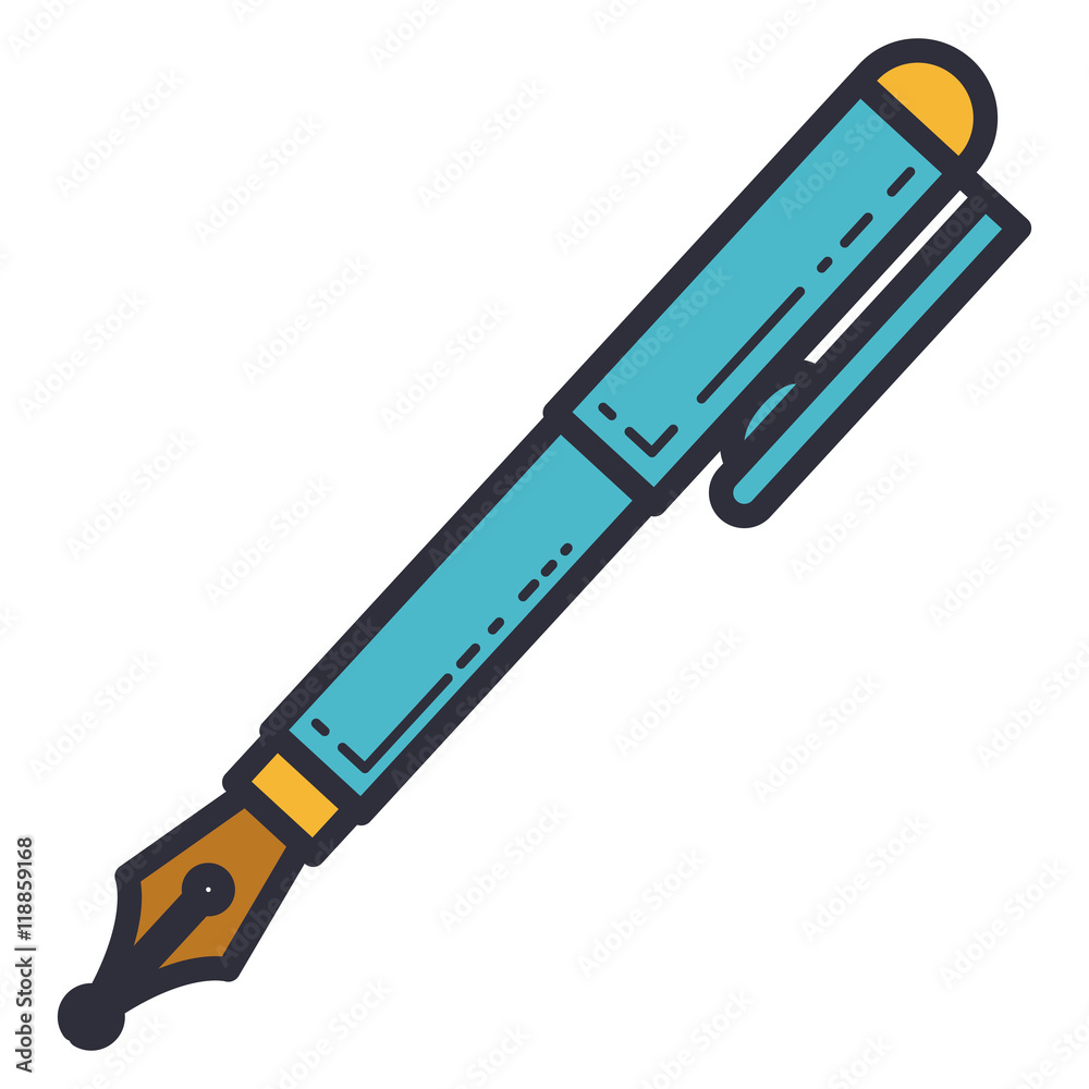 pen tool office isolated icon vector illustration design pen tool office isolated icon vector illustration design