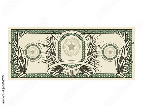 bill dollar print seal isolated icon vector illustration design