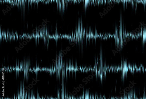 Seamless texture with blue vibration sound. Vector background for your creativity