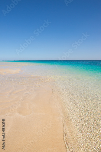 Paradise tropical beach turquoise ocean