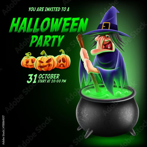 witch banner for halloween