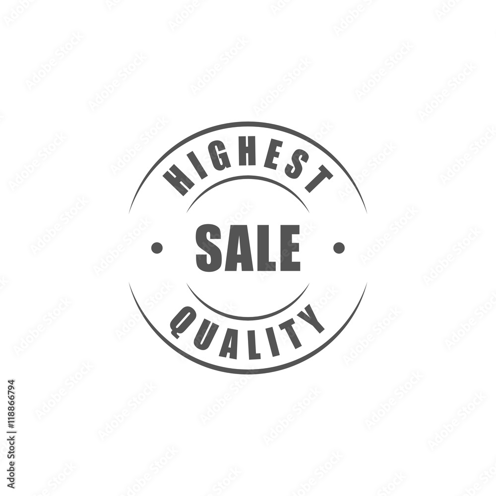 Highest quality sale round label