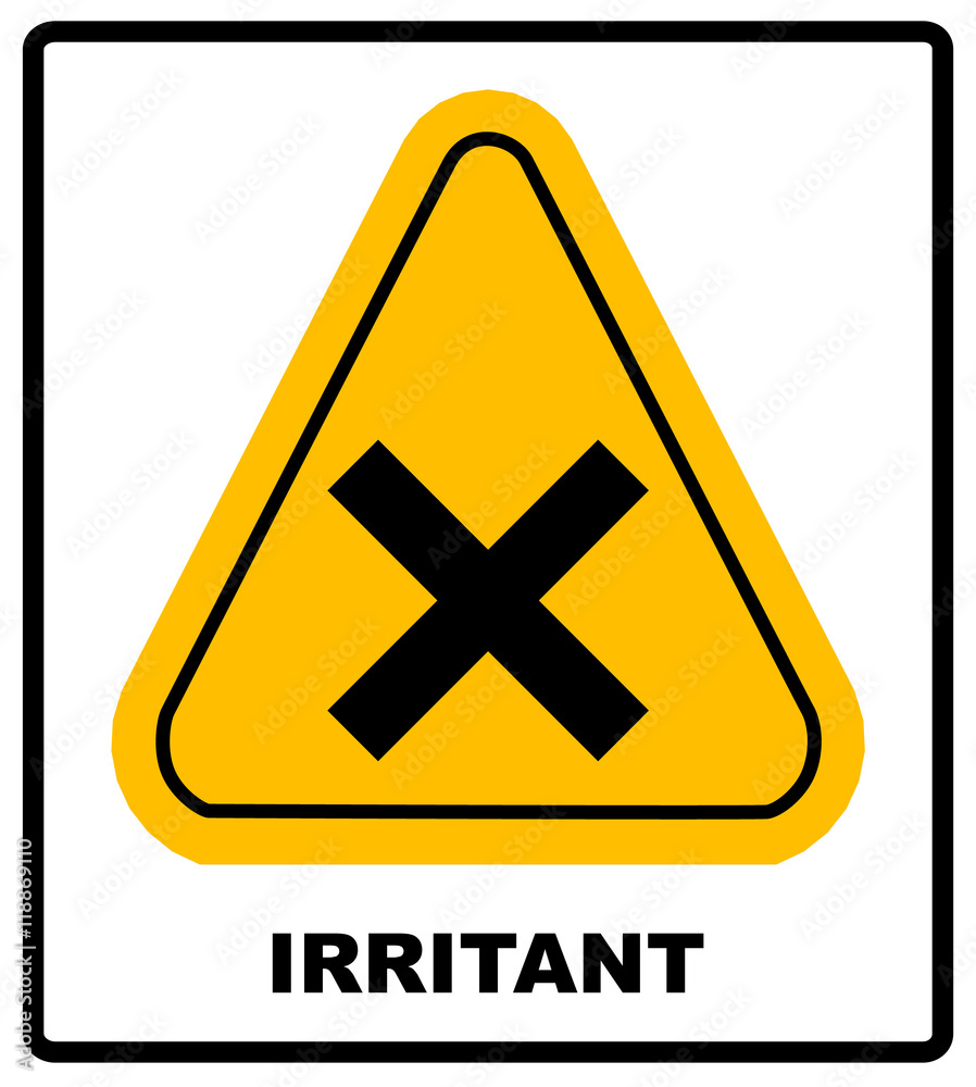 Obraz premium vector irritant sign