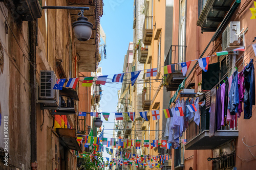 Naples (Napoli), Italy - June 11: Streets of Naples, June 11, 20