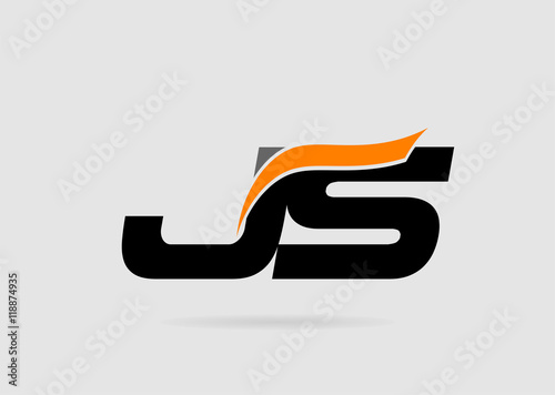 J and S logo vector. logotype template
