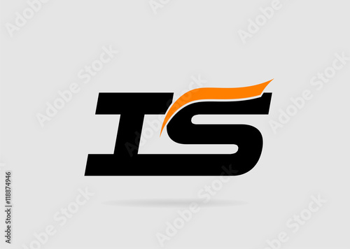 Free Download i and S logo vector. logotype template
 - GFXLoad