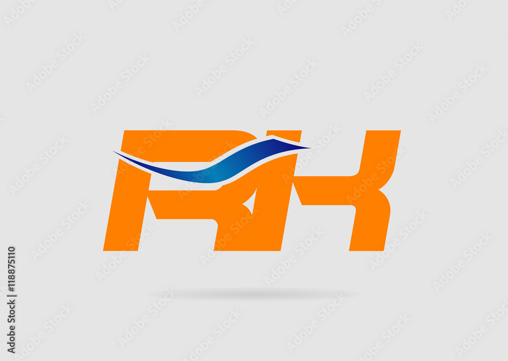 RK company group linked letter logo

