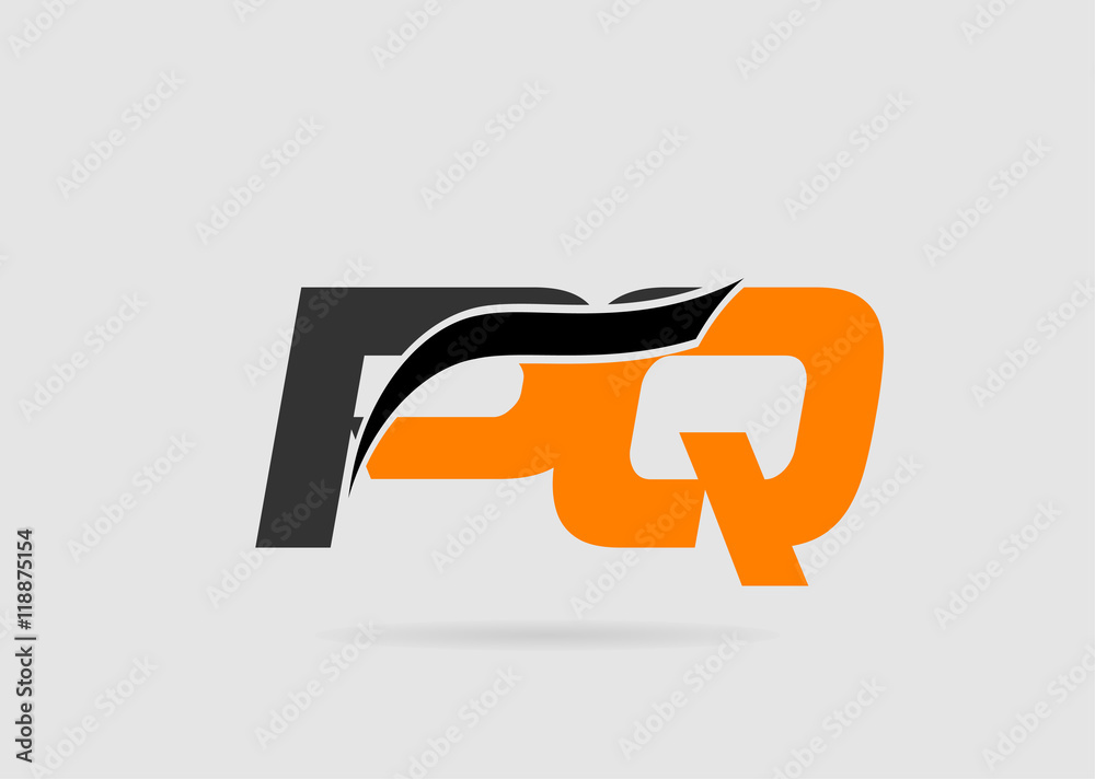 PQ initial overlapping letter logo
PQ initial overlapping letter logo