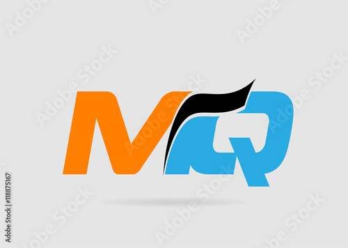 MQ initial overlapping letter logo
