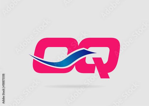 OQ Logo. Vector Graphic Branding Letter Element 